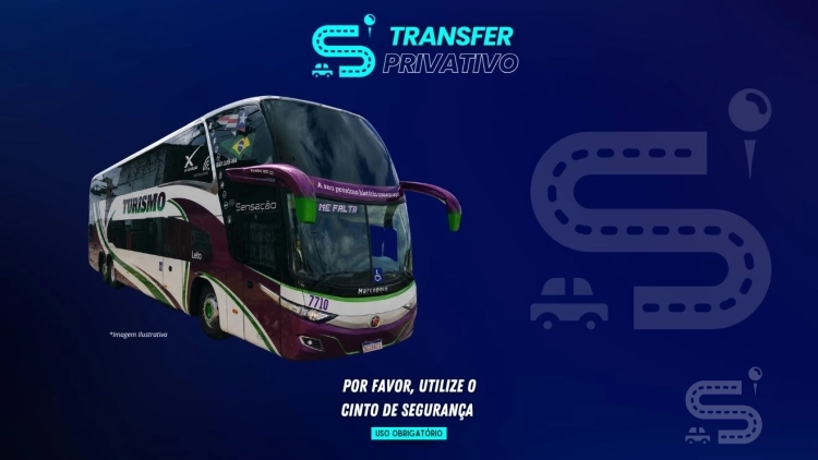 S&atilde;o Lu&iacute;s x Barreirinhas - Transfer Privativo &Ocirc;nibus Double Decker 56 Lugares